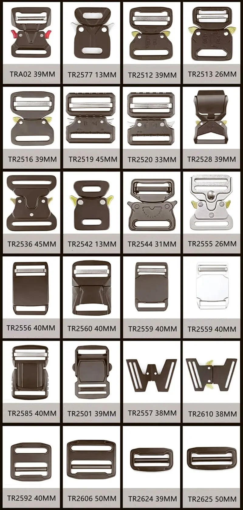 Metal Tactical Buckle 39mm9kuw