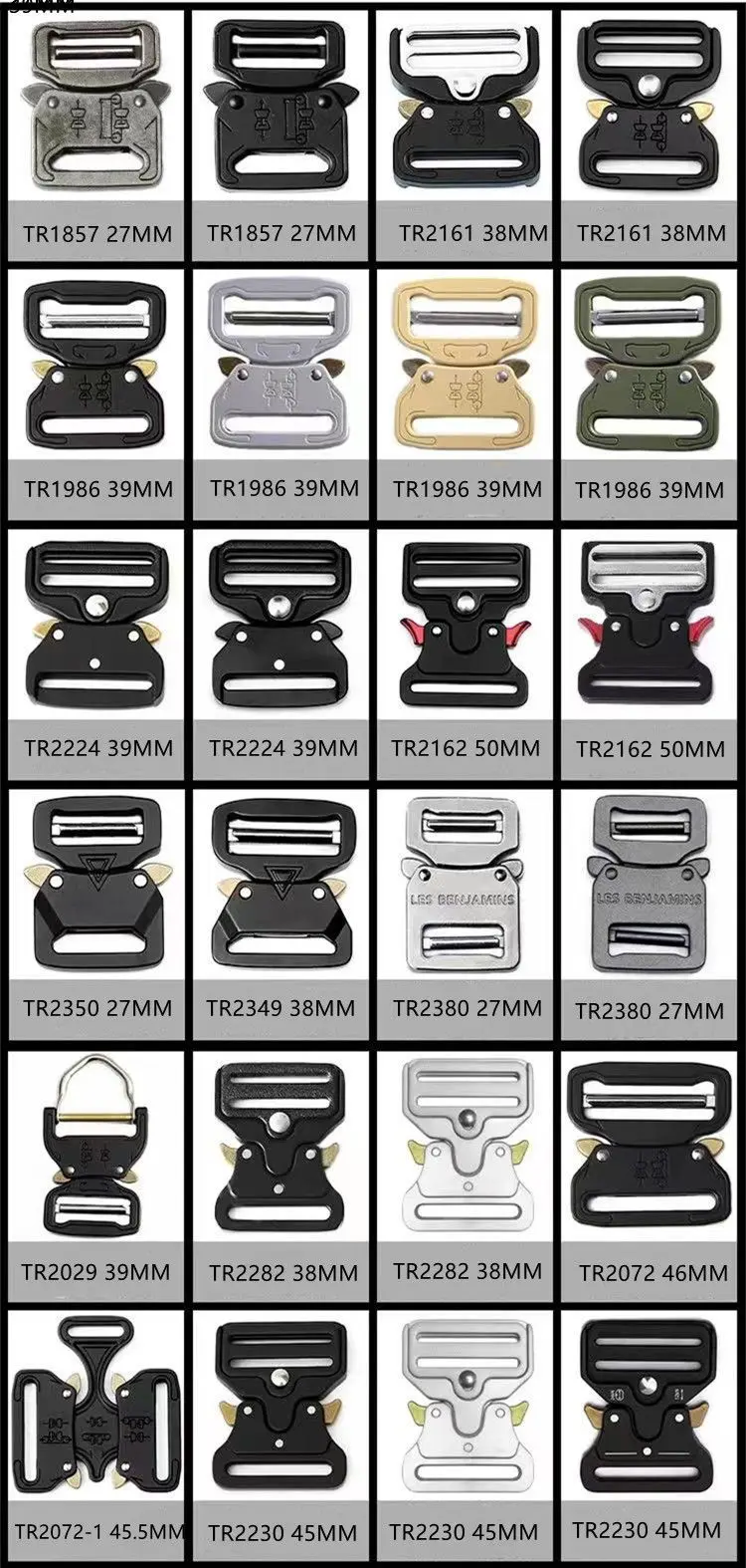 Metal Tactical Buckle 39mm8tha