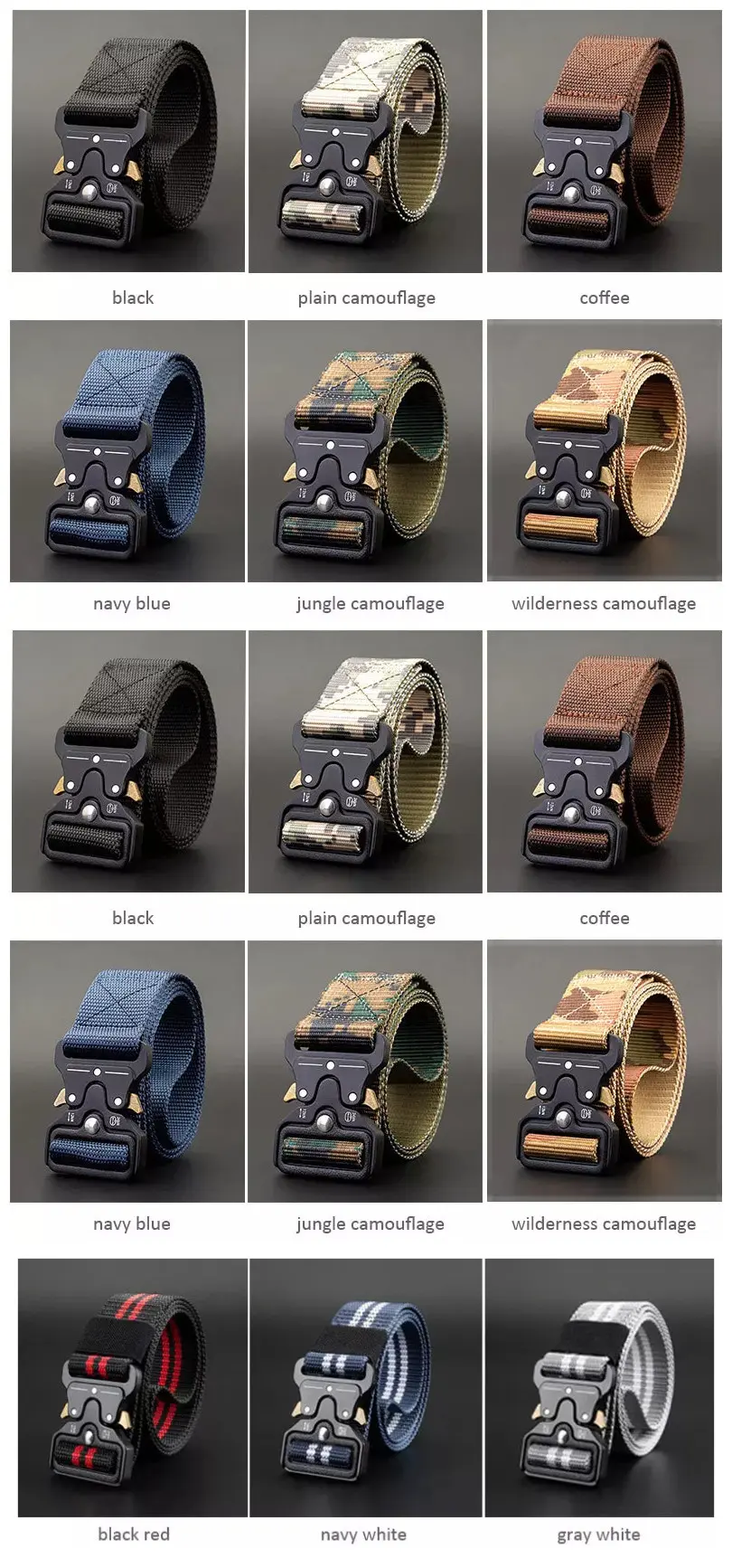 Tactical buckle beltc3c